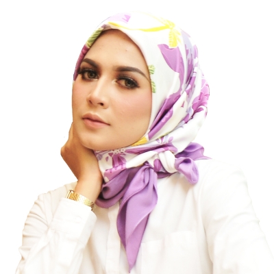Square Scarf Premium Petals PP05