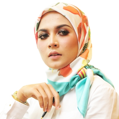 Square Scarf Premium Petals PP06