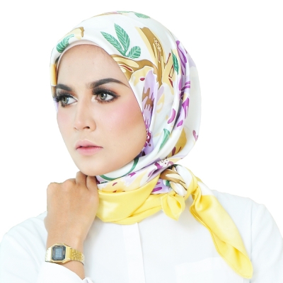 Square Scarf Premium Petals PP03